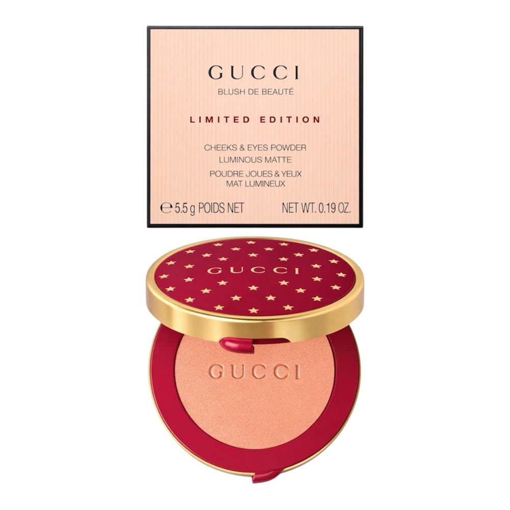 GUCCI BLUSH DE BEAUTÉ CHEEKS AND EYES 10 SOFT PEACH - BRAND NEW